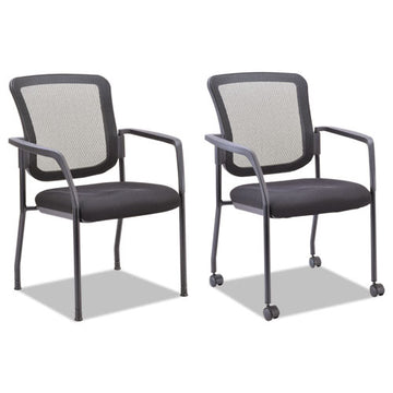 Alera® Alera Tce Series Mesh Guest Stacking Chair, 26" X 25.6" X 36.2", Black freeshipping - TVN Wholesale